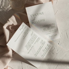 Elegante Sage Green Boho Alles in einer einzigarti Einladung