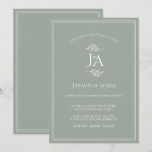 Elegante Sage Green Classic Hochzeiten