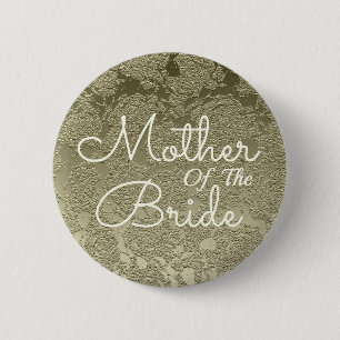 Elegante Sage Green Elfenbeinmutter der Braut Button