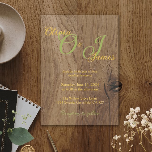 Elegante Sage Green und Gold Monogram Wedding (Von Creator hochgeladen)
