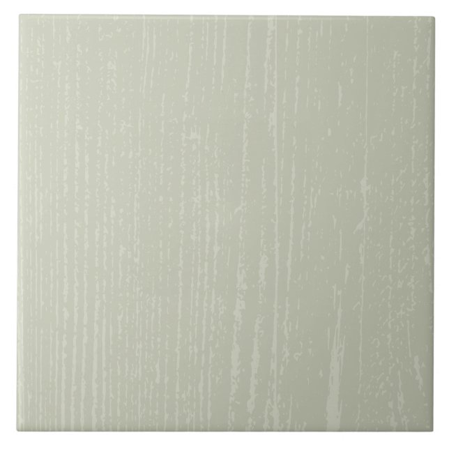Elegante Sage Green Wood Grain Fliese (Vorderseite)