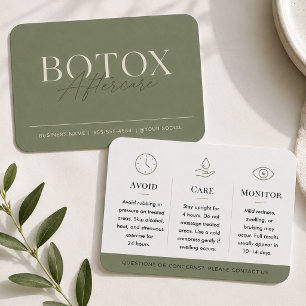 Elegante Sage Minimal Botox Nachsorge