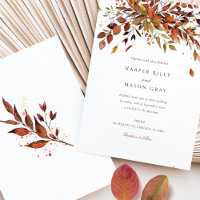 Elegante saisonale Blätter Hochzeiten