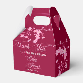 Elegante Sakura Cherry Blossoms Babydusche Geschenkschachtel
