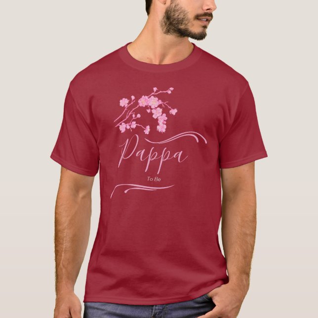Elegante Sakura Cherry Blossoms Babydusche T-Shirt (Vorderseite)