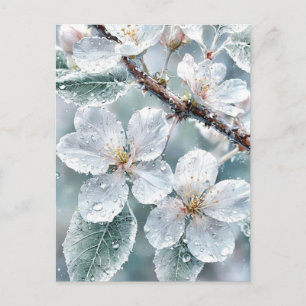 Elegante Sakura Über Wasser Hochzeitseinladung - S Postkarte