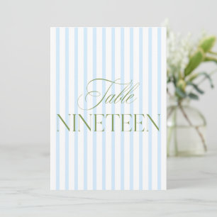 Elegante Salbeigrün- und Blaue Hochzeit 19 Tischnu Einladung