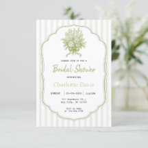 Elegante Salbeigrüne Florale Brautparty
