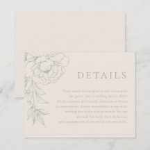 Elegante Salbeigrüne Vintage-Blumen-Hochzeitsdetai