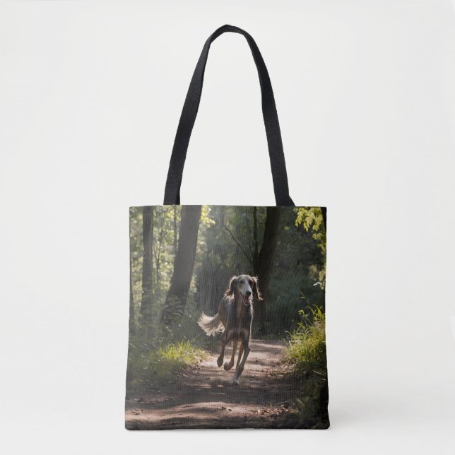 Elegante Saluki Shoulder Tasche (Vorderseite)
