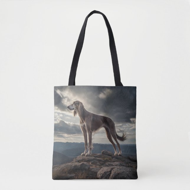 Elegante Saluki Shoulder Tasche (Vorderseite)