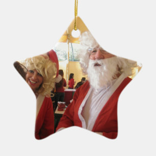 Elegante Santa-Kollektion. Keramik Ornament