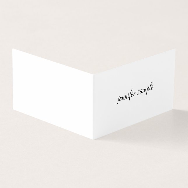 Elegante Sauberkeit Moderne Minimalistische Berufl Visitenkarten (Vorderseite)