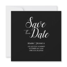 Elegante Save The Date Dankeskarte