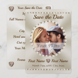 Elegante Save the Date Einladungen, individuell an Einladung