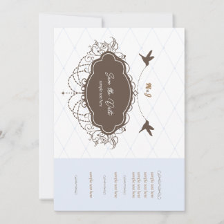 Elegante Save-the-Date-Hochzeits-Einladung Einladung