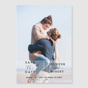 Elegante, Save the Date vollständige Magnetkarte d