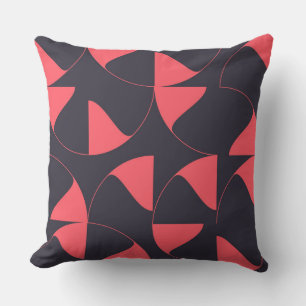 Elegante, schicke, abstrakte kreisförmige geometri kissen
