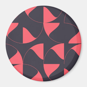 Elegante, schicke, abstrakte kreisförmige geometri magnet