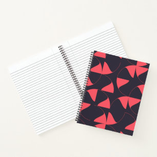 Elegante, schicke, abstrakte kreisförmige geometri notizbuch