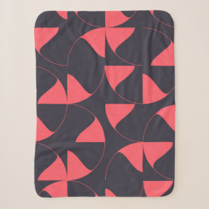 Elegante, schicke, abstrakte kreisförmige geometri sherpadecke
