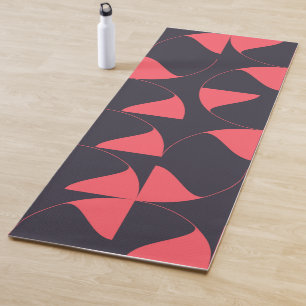 Elegante, schicke, abstrakte kreisförmige geometri yogamatte