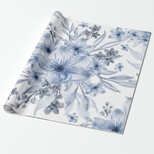 Elegante, schicke Aquarellblüte Geschenkpapier