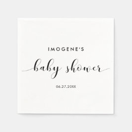 Elegante schicke Babydusche Serviette