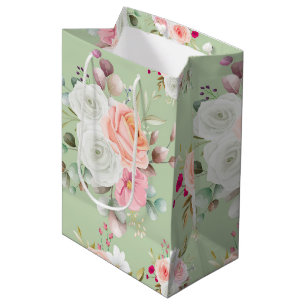 Elegante schicke Blume Mittlere Geschenktüte
