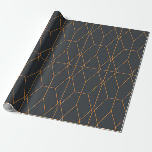 Elegante, schicke, einfache, luxuriöse Linienmust Geschenkpapier