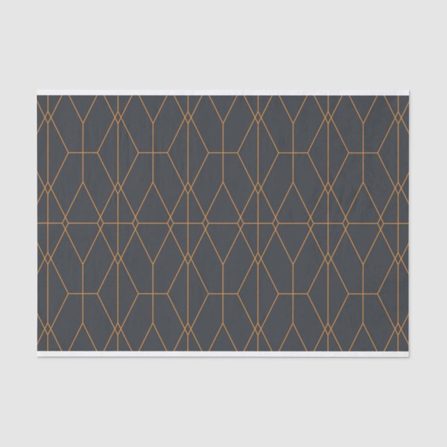 Elegante, schicke, einfache, luxuriöse Linienmuste Seidenpapier (Vorderseite)