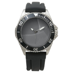 Elegante, schicke, einfache, moderne Grafikmusterk Armbanduhr