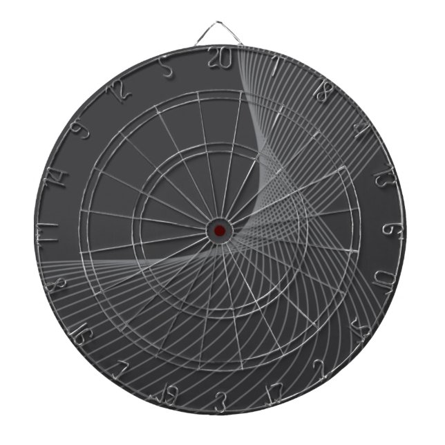Elegante, schicke, einfache, moderne Grafikmusterk Dartscheibe (vorne)