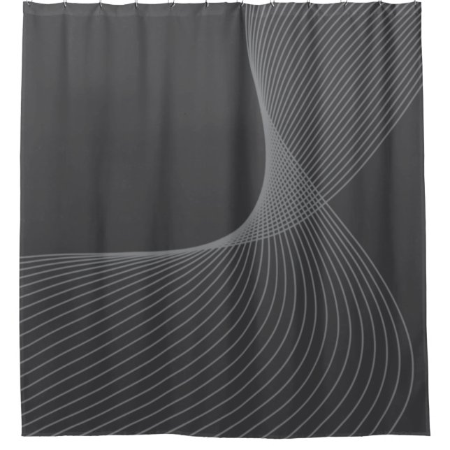 Elegante, schicke, einfache, moderne Grafikmusterk Duschvorhang (Vorderseite)