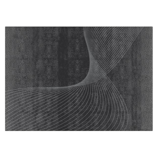 Elegante, schicke, einfache, moderne Grafikmusterk Schneidebrett (Vorderseite)