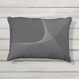 Elegante, schicke, einfache, moderne grafische Mus Kissen Für Draußen