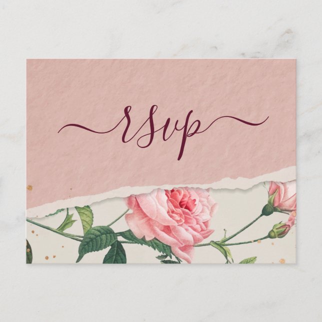 Elegante schicke florale UAWG Postkarte (Vorderseite)