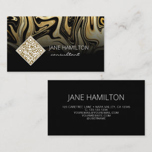 Elegante schicke Gold-Marmor-Visitenkarte Visitenkarte
