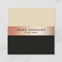 Elegante schicke GoldStripe Brown quadratische