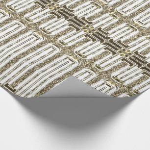 Elegante schicke Imitats Goldene Fohlen Geschenkpapier