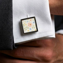 Elegante, schicke Manschettenknöpfe mit pastellfar