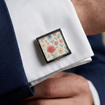Elegante, schicke Manschettenknöpfe mit pastellfar