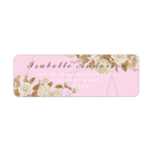 Elegante schicke Rose Rosa Rücksendeadresse