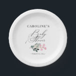 Elegante schicke Wildblume Watercolor Kinderdusche Pappteller<br><div class="desc">Elegante schicke Wildblume Watercolor Baby Shower Paper Teller - perfekt für eine Frühlings- oder Sommergarten-Dusche</div>