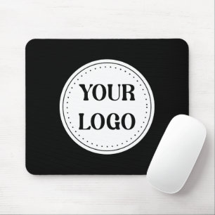 Elegante & schlanke schwarze QR-Code-Mauspad Mousepad