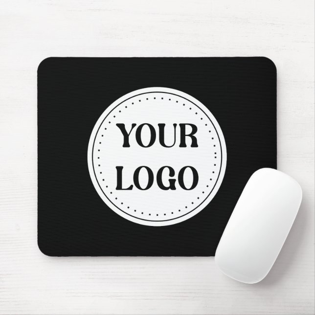 Elegante & schlanke schwarze QR-Code-Mauspad Mousepad (Mit Mouse)