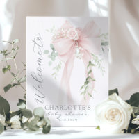 Elegante Schleife Neutrale Babyparty Begrüßung