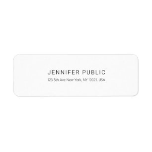 Elegante Schlichte Beruflich Moderne Rücksendeadre