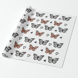 Elegante Schmetterlingsdesigns, Umverpackungspapie Geschenkpapier