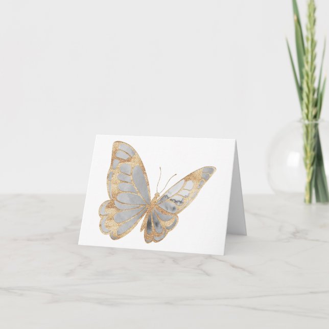 Elegante Schmetterlingskarte - Inspirationsquelle Karte (Vorderseite)